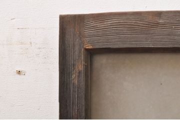 アンティーク建具　レトロな雰囲気漂うガラス窓2枚セット(引き戸、ガラス戸)(R-068288)