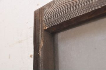 アンティーク建具　レトロな雰囲気漂うガラス窓2枚セット(引き戸、ガラス戸)(R-068288)