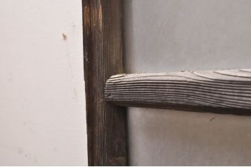 アンティーク建具　レトロな雰囲気漂うガラス窓2枚セット(引き戸、ガラス戸)(R-068288)