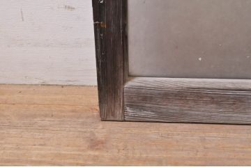 アンティーク建具　レトロな雰囲気漂うガラス窓2枚セット(引き戸、ガラス戸)(R-068288)