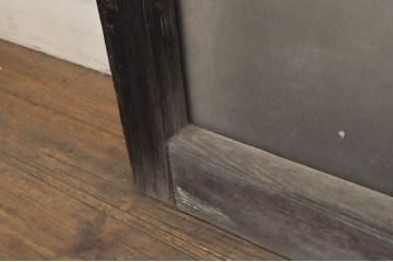 アンティーク建具　レトロな雰囲気漂うガラス窓2枚セット(引き戸、ガラス戸)(R-068288)