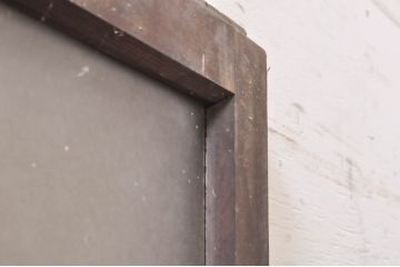 アンティーク建具　レトロな雰囲気漂うガラス窓2枚セット(引き戸、ガラス戸)(R-068288)