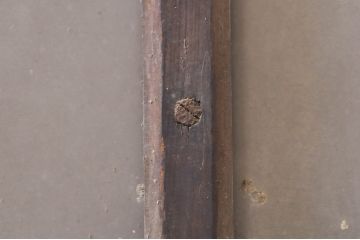 アンティーク建具　レトロな雰囲気漂うガラス窓2枚セット(引き戸、ガラス戸)(R-068288)