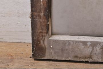 アンティーク建具　レトロな雰囲気漂うガラス窓2枚セット(引き戸、ガラス戸)(R-068288)