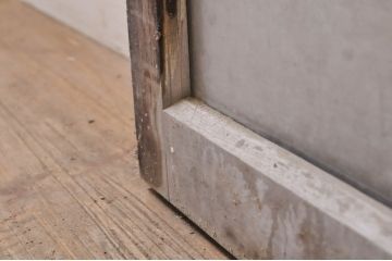 アンティーク建具　レトロな雰囲気漂うガラス窓2枚セット(引き戸、ガラス戸)(R-068288)