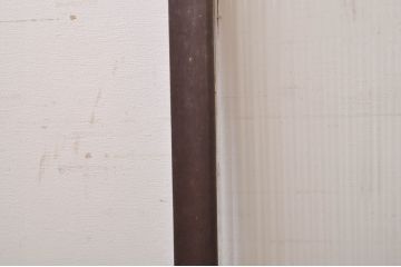 アンティーク建具　インテリアに取り入れやすいシンプルデザインのモールガラス窓2枚セット(引き戸、ガラス戸)(R-068289)