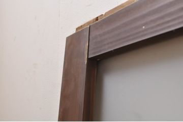 アンティーク建具　経年を感じさせる古い木味が魅力のガラス窓3枚セット(引き戸、ガラス戸)(R-068293)