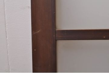 アンティーク建具　経年を感じさせる古い木味が魅力のガラス窓3枚セット(引き戸、ガラス戸)(R-068293)