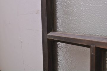 アンティーク建具　レトロな雰囲気を醸し出す小さなガラス窓4枚セット(引き戸、ガラス戸)(R-068295)