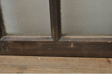 アンティーク建具　レトロな雰囲気を醸し出す小さなガラス窓4枚セット(引き戸、ガラス戸)(R-068295)
