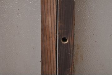 アンティーク建具　レトロな雰囲気を醸し出す小さなガラス窓4枚セット(引き戸、ガラス戸)(R-068295)