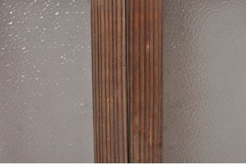 アンティーク建具　レトロな雰囲気を醸し出す小さなガラス窓4枚セット(引き戸、ガラス戸)(R-068295)