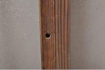 アンティーク建具　レトロな雰囲気を醸し出す小さなガラス窓4枚セット(引き戸、ガラス戸)(R-068295)