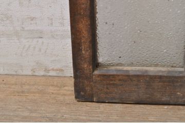 アンティーク建具　レトロな雰囲気を醸し出す小さなガラス窓2枚セット(引き戸、ガラス戸)(R-068296)