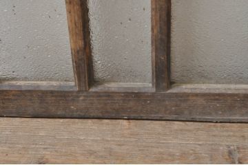 アンティーク建具　レトロな雰囲気を醸し出す小さなガラス窓2枚セット(引き戸、ガラス戸)(R-068296)