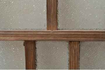 アンティーク建具　レトロな雰囲気を醸し出す小さなガラス窓2枚セット(引き戸、ガラス戸)(R-068296)