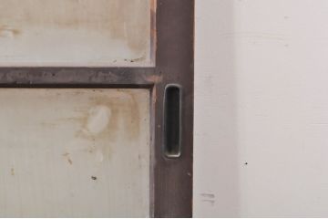 アンティーク建具　インテリアに取り入れやすいシンプルなデザインのガラス窓4枚セット(引き戸、ガラス戸)(R-068298)