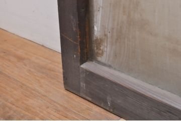 アンティーク建具　インテリアに取り入れやすいシンプルなデザインのガラス窓4枚セット(引き戸、ガラス戸)(R-068298)