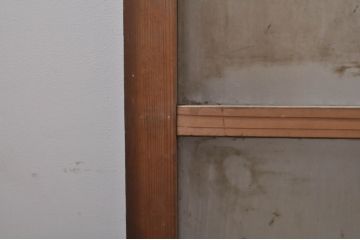 アンティーク建具　インテリアに取り入れやすいシンプルなデザインのガラス窓4枚セット(引き戸、ガラス戸)(R-068298)