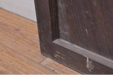 アンティーク建具　杉材　落ち着いた和の空間を演出する板戸窓4枚セット(引き戸)(R-068300)