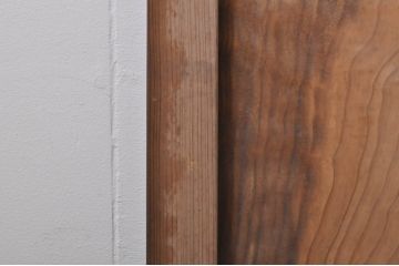 アンティーク建具　杉材　落ち着いた和の空間を演出する板戸窓4枚セット(引き戸)(R-068300)