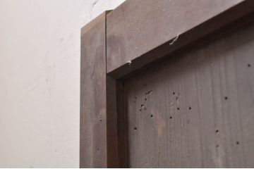 アンティーク建具　杉板1枚板　落ち着いた和の空間を演出する板戸窓4枚セット(引き戸)(R-068301)