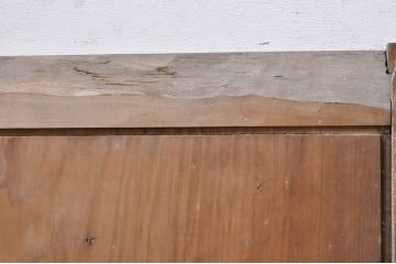 アンティーク建具　杉板1枚板　落ち着いた和の空間を演出する板戸窓4枚セット(引き戸)(R-068301)