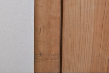 アンティーク建具　杉板1枚板　落ち着いた和の空間を演出する板戸窓4枚セット(引き戸)(R-068301)