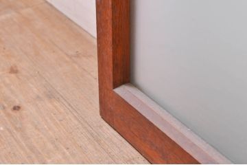 アンティーク建具　大正ロマン　どこか懐かしい雰囲気漂うガラス窓2枚セット(引き戸、ガラス戸)(R-068304)