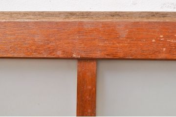 アンティーク建具　大正ロマン　どこか懐かしい雰囲気漂うガラス窓2枚セット(引き戸、ガラス戸)(R-068304)
