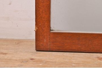 アンティーク建具　大正ロマン　どこか懐かしい雰囲気漂うガラス窓2枚セット(引き戸、ガラス戸)(R-068304)