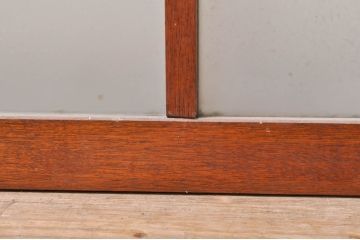 アンティーク建具　大正ロマン　どこか懐かしい雰囲気漂うガラス窓2枚セット(引き戸、ガラス戸)(R-068304)