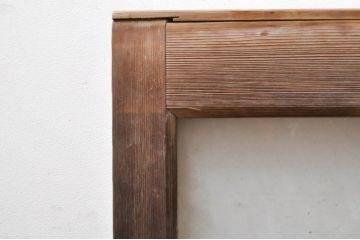 アンティーク建具　大正ロマン　懐かしい雰囲気のガラス窓4枚セット(引き戸、ガラス戸)(R-068305)