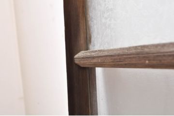 アンティーク建具　大正ロマン　懐かしい雰囲気のガラス窓4枚セット(引き戸、ガラス戸)(R-068305)