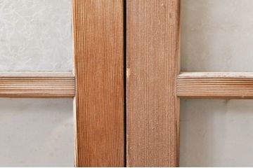 アンティーク建具　大正ロマン　懐かしい雰囲気のガラス窓4枚セット(引き戸、ガラス戸)(R-068305)