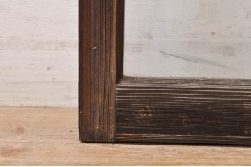 アンティーク建具　大正ロマン　懐かしい雰囲気のガラス窓2枚セット(引き戸、ガラス戸)(R-068306)