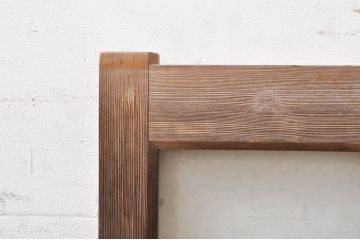 アンティーク建具　大正ロマン　懐かしい雰囲気のガラス窓2枚セット(引き戸、ガラス戸)(R-068307)