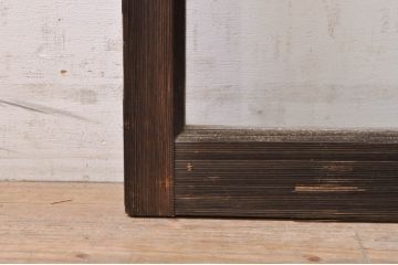 アンティーク建具　大正ロマン　懐かしい雰囲気のガラス窓2枚セット(引き戸、ガラス戸)(R-068307)