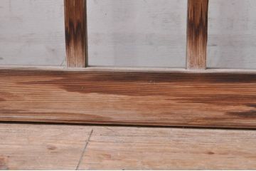 アンティーク建具　大正ロマン　懐かしい雰囲気のガラス窓2枚セット(引き戸、ガラス戸)(R-068307)