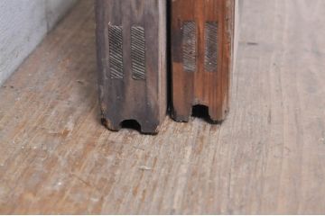 アンティーク建具　大正ロマン　懐かしい雰囲気のガラス窓2枚セット(引き戸、ガラス戸)(R-068307)