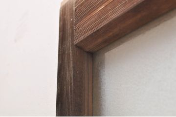 アンティーク建具　大正ロマン　懐かしい雰囲気のガラス窓3枚セット(引き戸、ガラス戸)(R-068308)