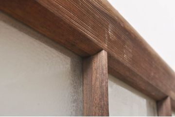 アンティーク建具　大正ロマン　懐かしい雰囲気のガラス窓3枚セット(引き戸、ガラス戸)(R-068308)