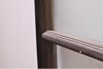 アンティーク建具　大正ロマン　懐かしい雰囲気のガラス窓3枚セット(引き戸、ガラス戸)(R-068308)