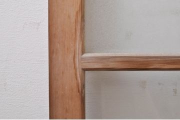 アンティーク建具　大正ロマン　懐かしい雰囲気のガラス窓3枚セット(引き戸、ガラス戸)(R-068308)
