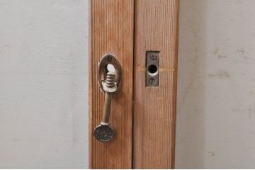アンティーク建具　大正ロマン　懐かしい雰囲気のガラス窓3枚セット(引き戸、ガラス戸)(R-068308)