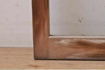 アンティーク建具　大正ロマン　懐かしい雰囲気のガラス窓3枚セット(引き戸、ガラス戸)(R-068308)