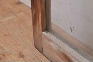アンティーク建具　大正ロマン　懐かしい雰囲気のガラス窓3枚セット(引き戸、ガラス戸)(R-068308)