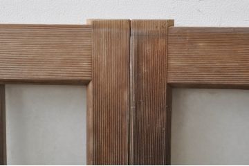 アンティーク建具　大正ロマンなお部屋作りにおすすめなガラス窓4枚セット(引き戸、ガラス戸)(R-068310)