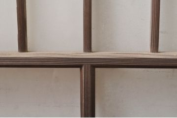 アンティーク建具　大正ロマンなお部屋作りにおすすめなガラス窓4枚セット(引き戸、ガラス戸)(R-068310)