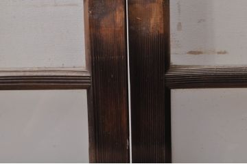 アンティーク建具　大正ロマンなお部屋作りにおすすめなガラス窓4枚セット(引き戸、ガラス戸)(R-068310)
